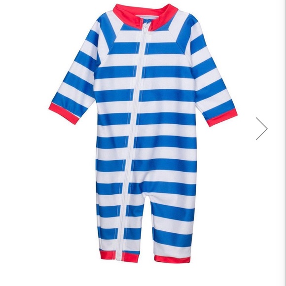 NWT SwimZip Coverall Swimsuit 6-12 Months - Picture 1 of 3